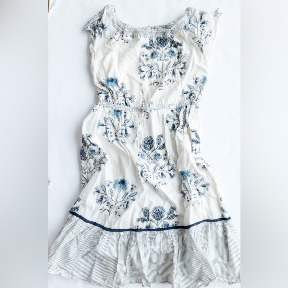 NEXT Direct Blue & White Size 4 Maxi Dress